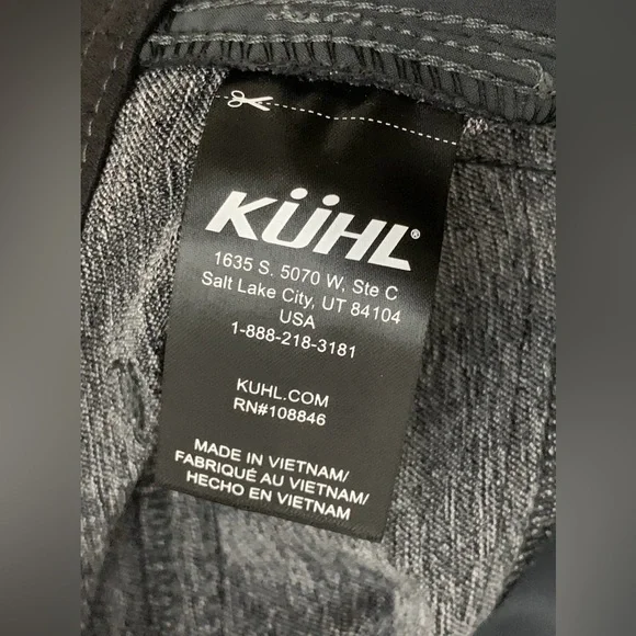 Men’s 34 x 32 Kuhl Klash Gotham Soft Shell Water Repellent Hybrid Tech Pants